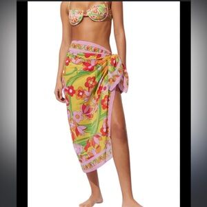 Like new! SOLID and STRIPED The Pareo swim coverup. OS.